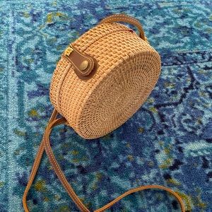 Madewell round basket bag brand new